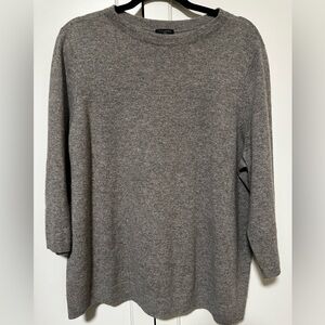 Talbots 100% Cashmere Grey Sweater 2X
